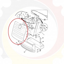 Grade Frontal Sem Trava Sem Emblema Retroescavadeira Jcb 3c 335/08180