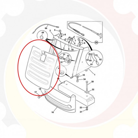 Grade Frontal Sem Trava Sem Emblema Retroescavadeira Jcb 3c 335/08180
